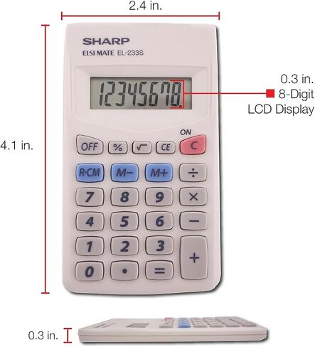 حادة EL233SB EL233SB حاسبة الجيب 8 من LCD in Saudi Arabia