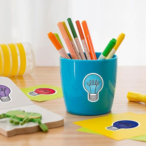 1000Pcs Back to School Stickers Roll Light Bulb Seal Stickers Self-Adhesive Label Decals for Craft Scrapbook Envelope Card Party Favor Decor in Saudi Arabia