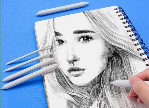 3 Sizes Blending White Smudge Stump Stick Art Drawing Tools Deft Art Pencils, Drawing Pencils Sketch Pens for Artists Students Beginner for Student Artist Charcoal Sketch Drawing Tools in Saudi Arabia