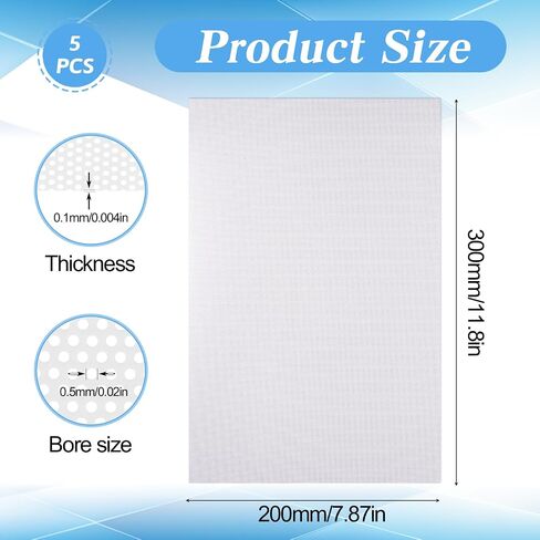 5 Pcs Eye Mesh for Mask 11.8×7.8 Inch White Fursuit Eye Mesh Waterproof Printable PVC Plastic Meshes Canvas Sheets Fit Fursuits Furry Costume Roleplay Props Craft Making Sculpting Supplies in Saudi Arabia