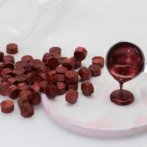 1250 Pcs Assorted Color Sealing Wax Beads Bulk - 48 Colors Wax Seal Pellets Kit for Stamp Seals, Wedding Invitations, Envelope Sealing, DIY Crafts - Multicolor Pellets for Gift Ideas (A, 48) in Kuwait