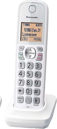 Panasonic KX-TG833SK1 LINK2CELL Bluetooth Cordless Phone W/Voice Assist 3 Handsets (متجدد) in Kuwait