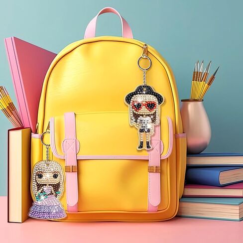 Lustriona Cute Keychain Taylor Diamond Art Kits Taylor Gifts for Women Taylor Merch 4 Pcs Acrylic Key Chains for Women Diamond Painting Kit for Adults in Saudi Arabia