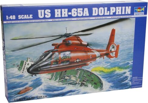 Trumpeter 1/48 HH65A Dolphin Search and Rescue US Coast Guard Helicopter Model Kit in Saudi Arabia