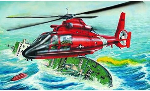 Trumpeter 1/48 HH65A Dolphin Search and Rescue US Coast Guard Helicopter Model Kit in Saudi Arabia