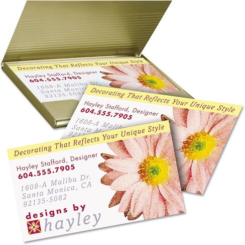 Avery 8869 Print-to-The-Edge True Print Business Cards, Inkjet, 2x3 1/2, Wht, 160/Pk in Kuwait