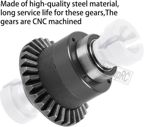 RC 30T 0.8Mod V2 Upgrades Part Steel Metal Main Gear & Differential Case for 1/18 Granite,Typhon,Mojave Grom Mega 380 Rc Car. Assembled Differential Hops Up,2PCS,Black(ARA311177V2) in Saudi Arabia