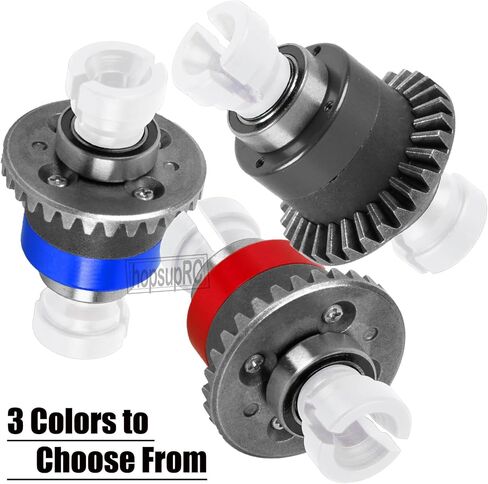 RC 30T 0.8Mod V2 Upgrades Part Steel Metal Main Gear & Differential Case for 1/18 Granite,Typhon,Mojave Grom Mega 380 Rc Car. Assembled Differential Hops Up,2PCS,Black(ARA311177V2) in Saudi Arabia