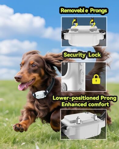 Dog Shock Collar, Dog Training Collar with Remote Control 3300FT Range, Electric Collar with Smart Light, Rechargeable Waterproof E Collar for Small Medium Large Dogs in Kuwait