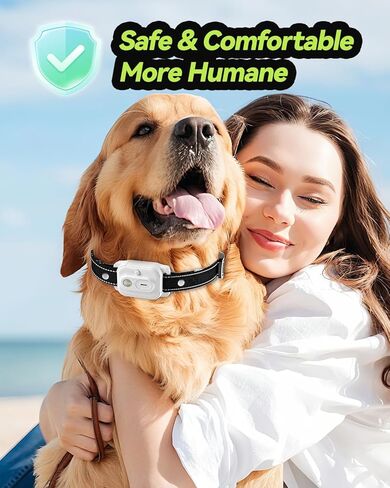 Dog Shock Collar, Dog Training Collar with Remote Control 3300FT Range, Electric Collar with Smart Light, Rechargeable Waterproof E Collar for Small Medium Large Dogs in Kuwait