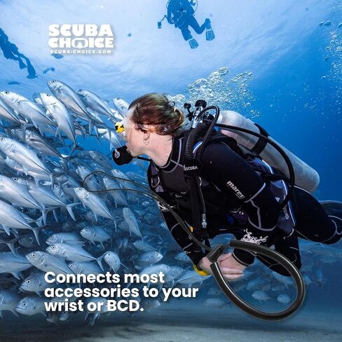 Scuba Choice Scuba Diving Adjustable Wrist Lanyard, Orange in Saudi Arabia