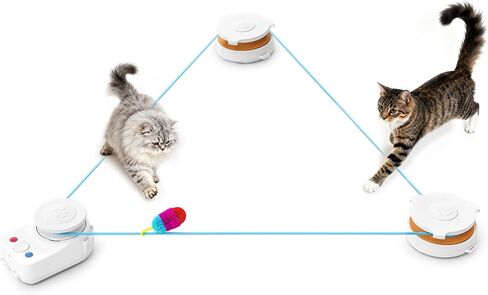 Interactive Cat Toy Accessories Kit – Replacement Plush & Rope Attachments for Indoor Cats, Compatible with Automatic Cat Chase Toy in Kuwait