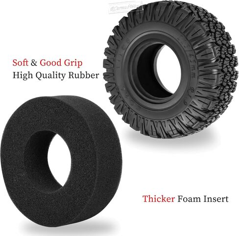 1.9 مجموعة إطارات Beadlock 1.9 "عجلات وإطارات لـ 1/10 RC Crawler SCX10 90046 AX103007 TRX4 TRX6 GEN7 8 D90 VS4-10 MST CFX ، Super Heavy Brass و Aluminium Wheel Tires W/Rubber W/Rubber ، Black in Saudi Arabia