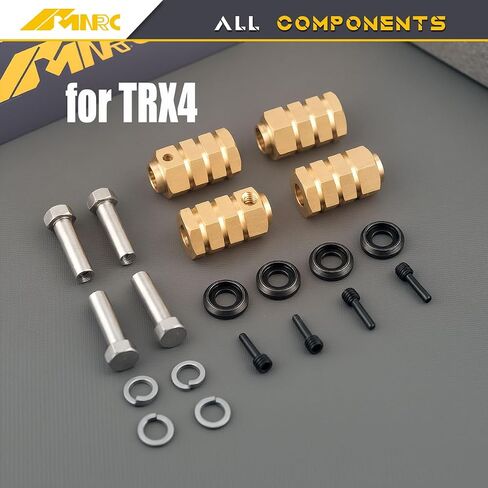 BRASS +20mm Extension Whex Hex Hub Flafers Kit 12mm for TRX4 1/10 RC Crawler Ewdrads Part in Kuwait
