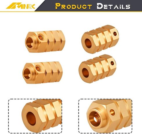 BRASS +20mm Extension Whex Hex Hub Flafers Kit 12mm for TRX4 1/10 RC Crawler Ewdrads Part in Kuwait