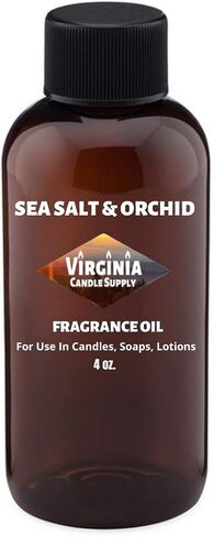 Sea Salt and Orchid Fragrance Oil (4 oz Bottle) for Candle Making, Soap Making, Tart Making, Room Sprays, Lotions, Car Fresheners, Slime, Bath Bombs, Warmers… in Saudi Arabia