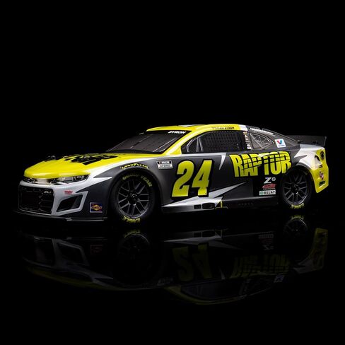LOSI 1/12 NASCAR RC RACE CAR WILLIAM BYRON NO. 24 2025 RAPTOR CHEVROLET ZL1 2S AWD تم تجاهلها على الطريق وشاحن تضمنت LOS1122524 الأسود LOS1122524 in Kuwait