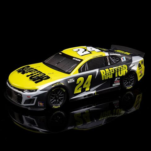 LOSI 1/12 NASCAR RC RACE CAR WILLIAM BYRON NO. 24 2025 RAPTOR CHEVROLET ZL1 2S AWD تم تجاهلها على الطريق وشاحن تضمنت LOS1122524 الأسود LOS1122524 in Kuwait