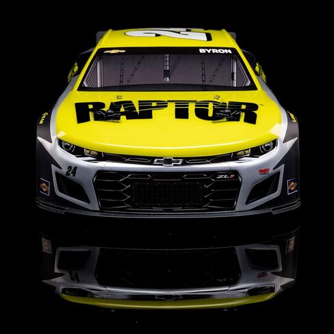LOSI 1/12 NASCAR RC RACE CAR WILLIAM BYRON NO. 24 2025 RAPTOR CHEVROLET ZL1 2S AWD تم تجاهلها على الطريق وشاحن تضمنت LOS1122524 الأسود LOS1122524 in Kuwait