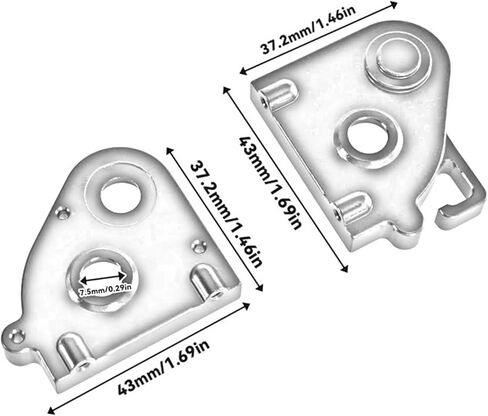 RC Car Upgrade Parts Compatible with MN for MN128 MN86 G500 for Wrangler 1/12 RC Car Metal Upgrade Medium Wave Box Cover Spare Parts Accessories(Silver) in Saudi Arabia