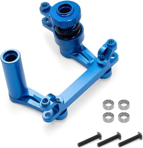Compatible with Traxxas for E-MAXX 1/10 RC Car Upgrade Modification Parts Accessories Metal Steering Bellcranks Servo Saver 4945 RC Car Accessories(Black) in Saudi Arabia