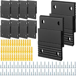 10 Pairs French Cleat Hanger, 2'' Interlocking Aluminum Z Clips Heavy Duty, Wall Mount French Cleat Picture Hanger for Hanging Mirrors Picture Frames Whiteboards Panels Shelves Headboards Art Fram (Bl in Kuwait