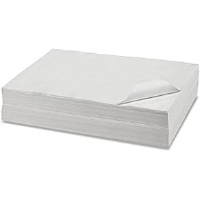 White Craft Paper - 100 Sheets of 18" x 24"; Ideal for Paints, Wall Art, Easel Paper, Gift Wrapping Paper and Kids Crafts - Made in USA in Saudi Arabia