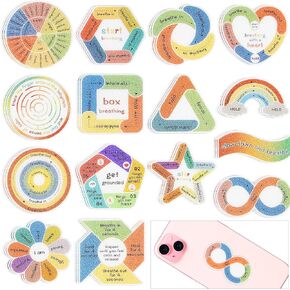 45 Pcs Anxiety Sensory Stickers Textured Sensory Stickers Anti Stress Anxiety Relief Items Adhesive Tactile Fidget Tool for Classroom Desk Adults Teens Anxiety Relief in Saudi Arabia