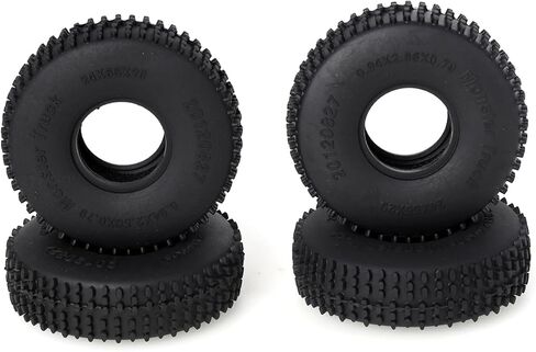 LCX Racing 1/8th RC Crawler Car Butyl Rubber 1.0 Beadlock Wheel Tyre W/Foam Tyre for Trx4M AXAL AX24 XC-1 SCX24 ، ترقيات أجزاء ملحقات ، 2pcs (64x20mm) in Saudi Arabia