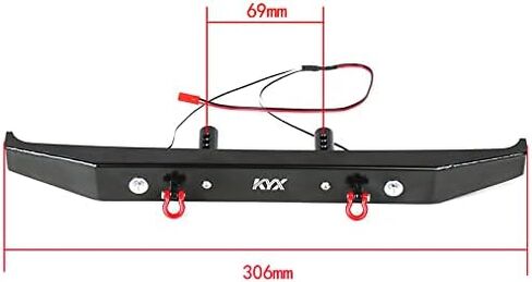 Kyx Racing Metal Bumper Produres Prities Accessories for 1/6 RC Crawler Car SCX6 AXI05000 in Kuwait