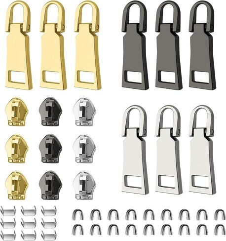 طقم إصلاح Zipper Vicheria (45 جهازًا) ، سحابات عالمية #5 للخياطة ، مجموعة الإصلاح البديلة للسترات للسترات ، معطف ، التمهيد ، حقيبة الظهر ، محفظة in Kuwait