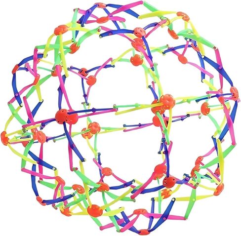 Large Plastic Toy, Novelty Rainbow Expandable Ball (11.8" to 39.4"), Breathing Sensory Stretching Elasticity Toy Designed Specifically for Boy and Girl in Saudi Arabia