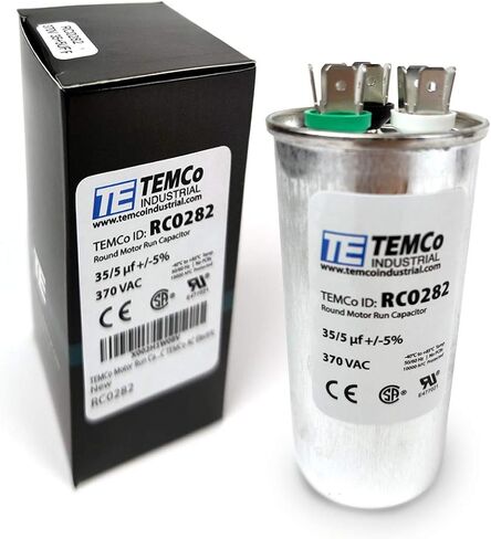 TEMCo 30+5 uf/MFD 370 VAC volts Round Run Capacitor 50/60 Hz AC Electric - Lot -1 in Saudi Arabia
