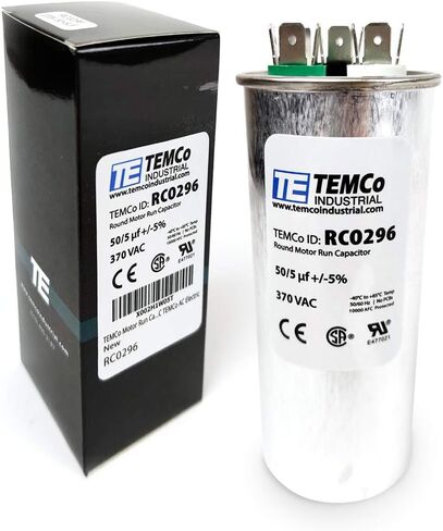 TEMCo 30+5 uf/MFD 370 VAC volts Round Run Capacitor 50/60 Hz AC Electric - Lot -1 in Saudi Arabia