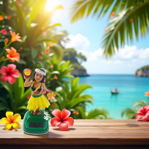 Solar Powered Hula Girl Dancing Figures Decoration Swinging Hawaiian Girl Doll Car Dashboard Ornaments for Car Interior Home Party Decor Learning Education in Saudi Arabia