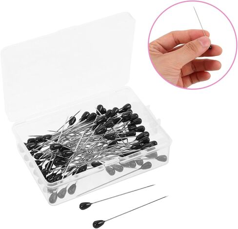 STOBOK 100pcs Teardrop Pearlized Head Pins for Sewing and Quilting Durable Straight Pins for Fabric Dressmaking DIY Crafts and Precision Handling Boost Sewing Efficiency and Accuracy in Saudi Arabia