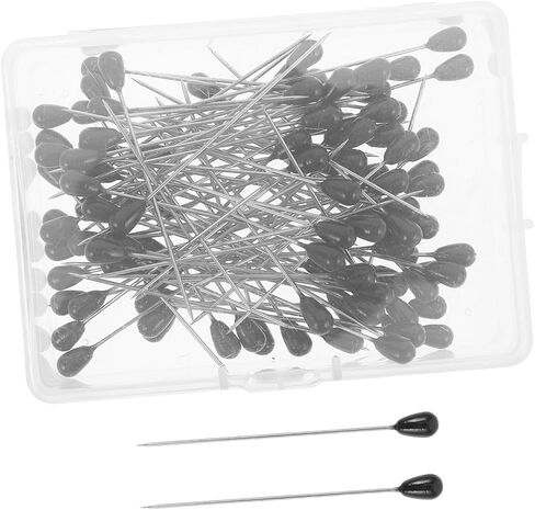 NUOBESTY 100pcs Teardrop Pearl Head Pins Large Safety Pins for Sewing Quilting and DIY Crafts Precision Handling Optimal and Enhanced Efficiency for Fabric Dressmaking in Saudi Arabia