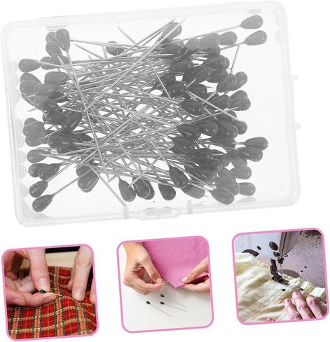 NUOBESTY 100pcs Teardrop Pearl Head Pins Large Safety Pins for Sewing Quilting and DIY Crafts Precision Handling Optimal and Enhanced Efficiency for Fabric Dressmaking in Saudi Arabia