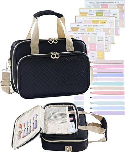 Zhitthome Bible Cover for Women Bible Journaling Kit ، 12 Highlighter in Saudi Arabia