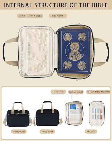 Zhitthome Bible Cover for Women Bible Journaling Kit ، 12 Highlighter in Saudi Arabia