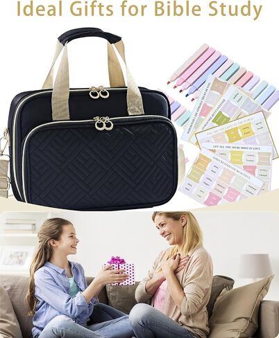 Zhitthome Bible Cover for Women Bible Journaling Kit ، 12 Highlighter in Saudi Arabia