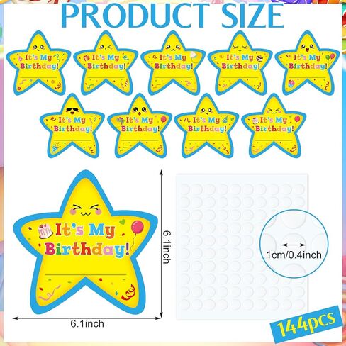 144 PCS إنه نجم عيد ميلادي شارات لاصقة ملصق عيد ميلاد النجمة تعليم القواطع لزخارف ألواح نشرة الفصول الدراسية مع 300 نقطة ملصق in Saudi Arabia