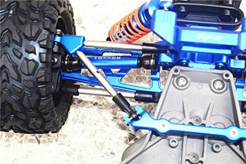 11pc مجموعة ترقيات قضبان ربط الألومنيوم مع تثبيت C-Hub Traxxas 1/10 Rustler 4x4 VXL67076-4 RC CARS بواسطة GPM (أخضر) in Saudi Arabia