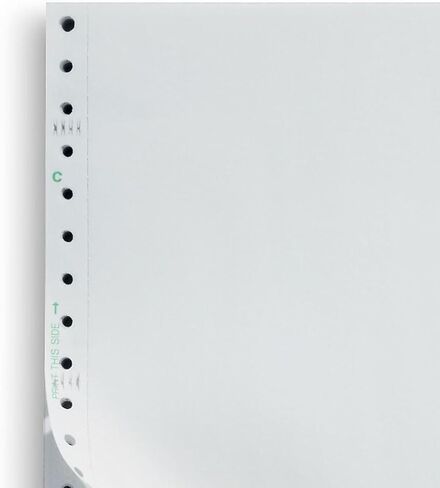 ورقة كمبيوتر Staples ، 9 1/2 "× 11" ، مثقبة ، أبيض فارغ ، 15 رطل ، 3200/صندوق in Kuwait