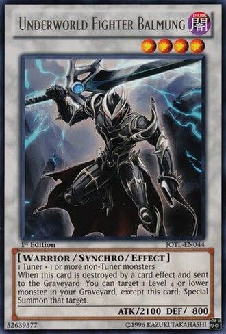 YU-GI-OH! - Underworld Fighter Balmung (JOTL-EN044) - Judgment of The Light - 1st Edition - Rare in Saudi Arabia