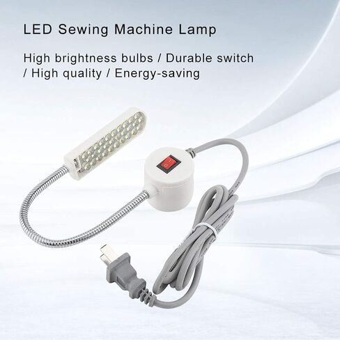 Industrial Lighting Sewing Machine, LED Lights Multifunctional Flexible Work Lamp with Magnetic Mounting Base for Sewing Machine Drill Press in Saudi Arabia