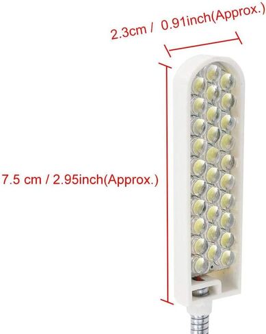 FDIT 30LED 2W Machine Machine Light مصباح عمل مع قاعدة مغناطيسية لضوء النهار مصباح مصباح مصباح مصباح مصباح مصباح متعدد الوظائف (US-Plug) in Saudi Arabia