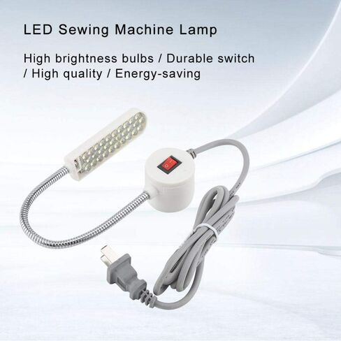FDIT 30LED 2W Machine Machine Light مصباح عمل مع قاعدة مغناطيسية لضوء النهار مصباح مصباح مصباح مصباح مصباح مصباح متعدد الوظائف (US-Plug) in Saudi Arabia