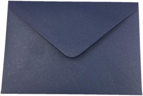 25 PCS Pearl Navy Blue A7 أظرف ، 5.35 × 7.7 بوصة ، مثالية لبطاقات دعوة الزفاف 5 × 7 ، تحية عيد ميلاد RSVP دعوة in Saudi Arabia