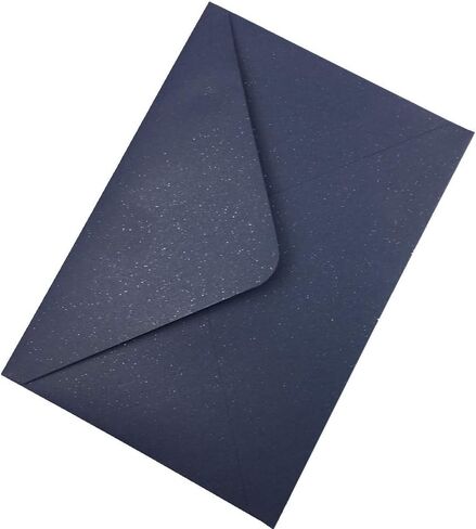 25 PCS Pearl Navy Blue A7 أظرف ، 5.35 × 7.7 بوصة ، مثالية لبطاقات دعوة الزفاف 5 × 7 ، تحية عيد ميلاد RSVP دعوة in Saudi Arabia